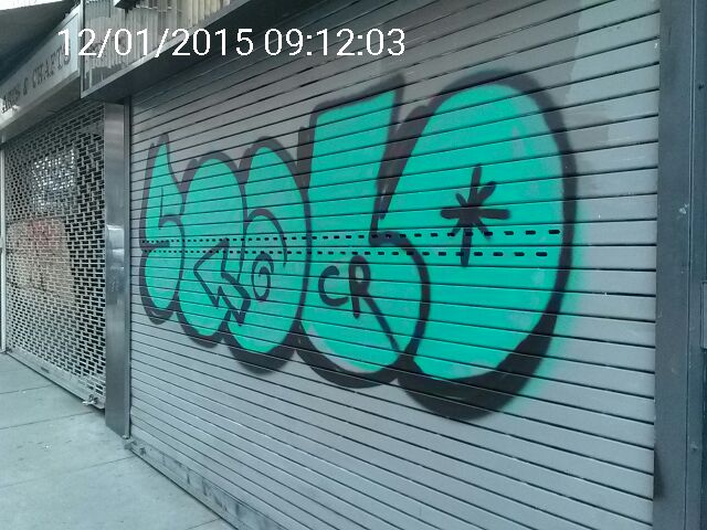 Graffiti at 843 GRANT AVE