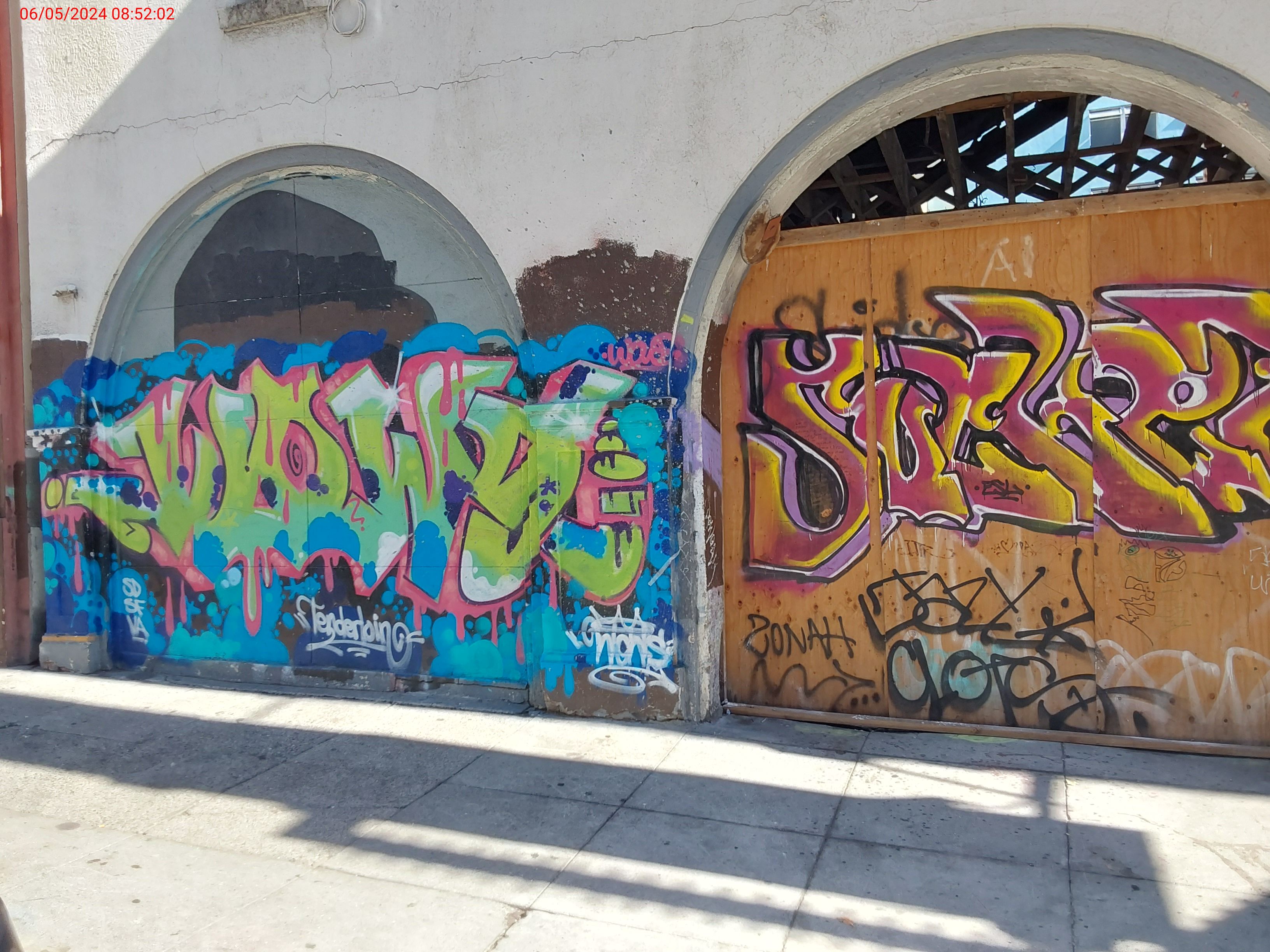 Graffiti at 64 GOLDEN GATE AVE