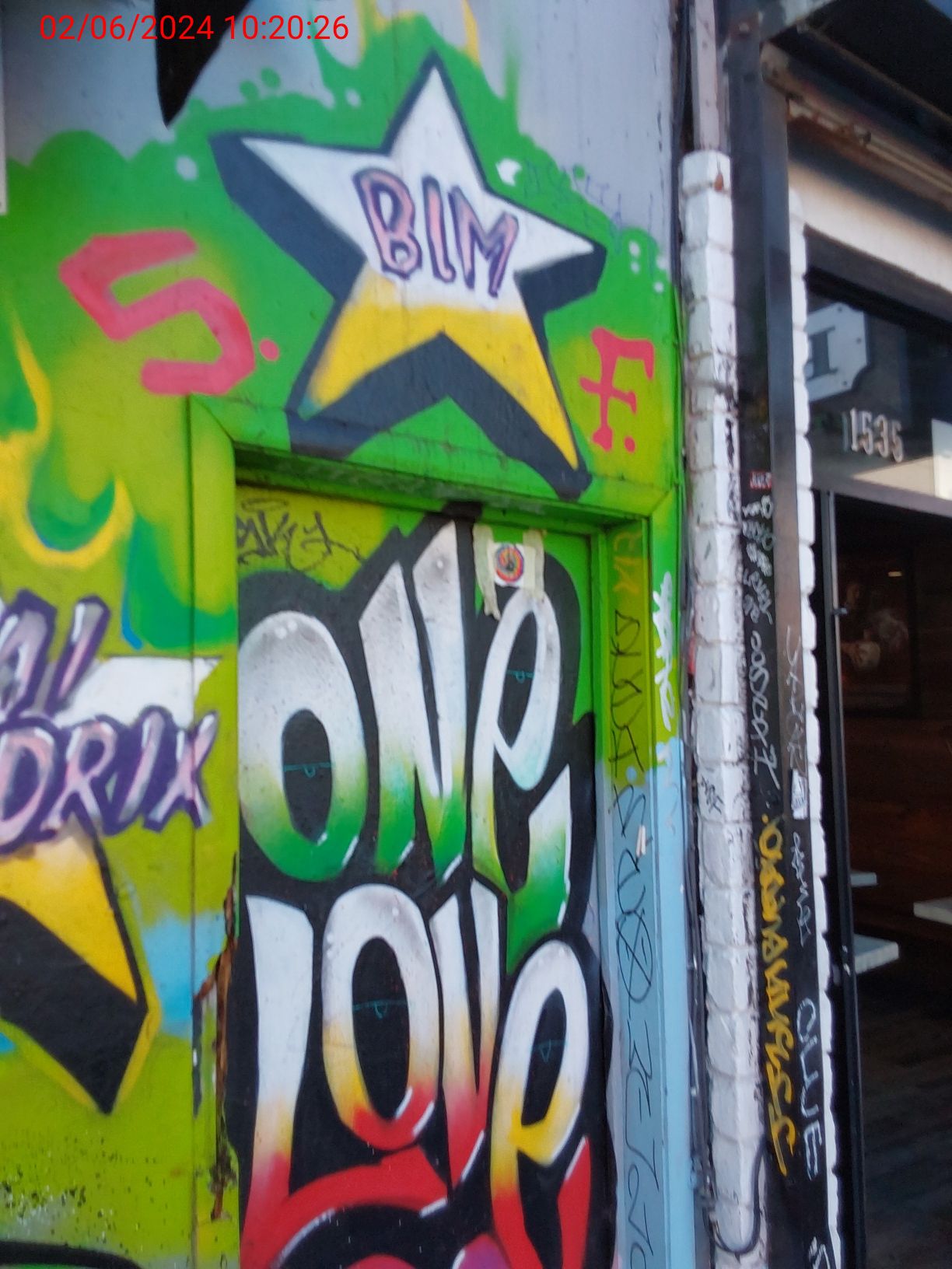 Graffiti at 1525 Haight St