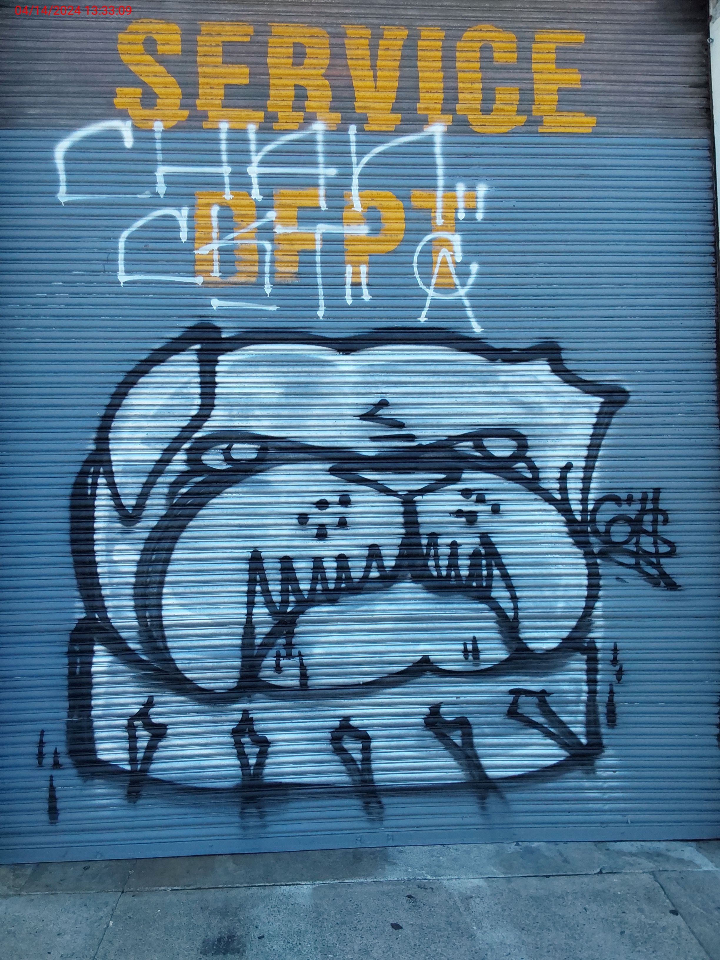 Graffiti at 689 HARRISON ST