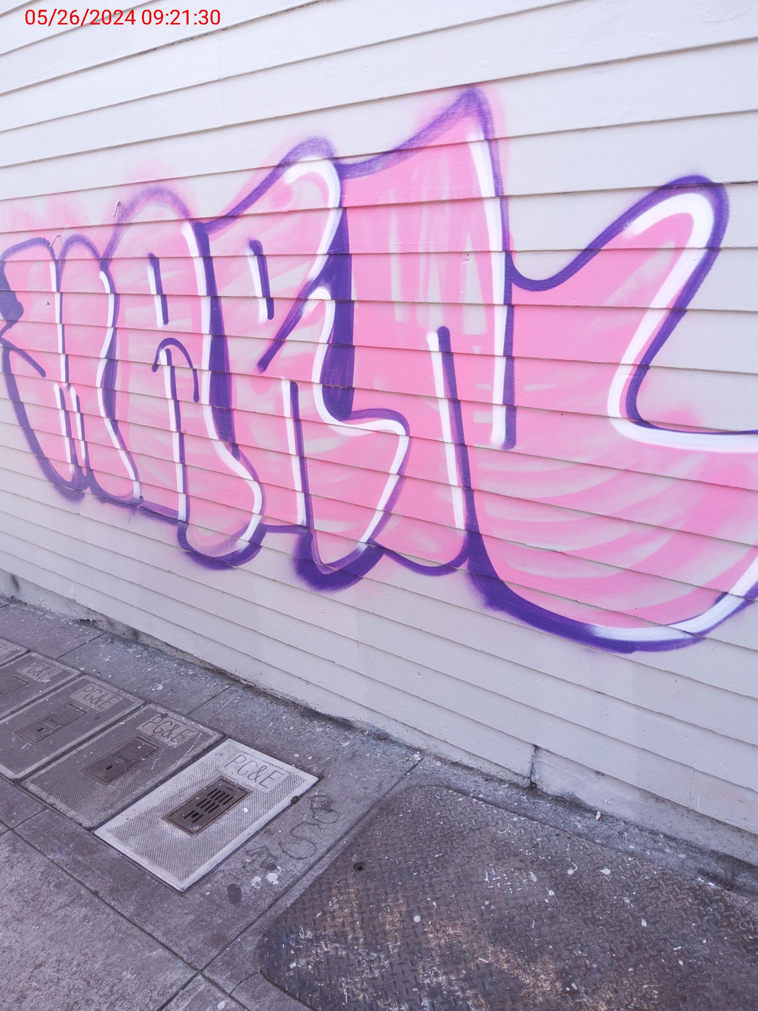 Graffiti at 244 Divisadero St