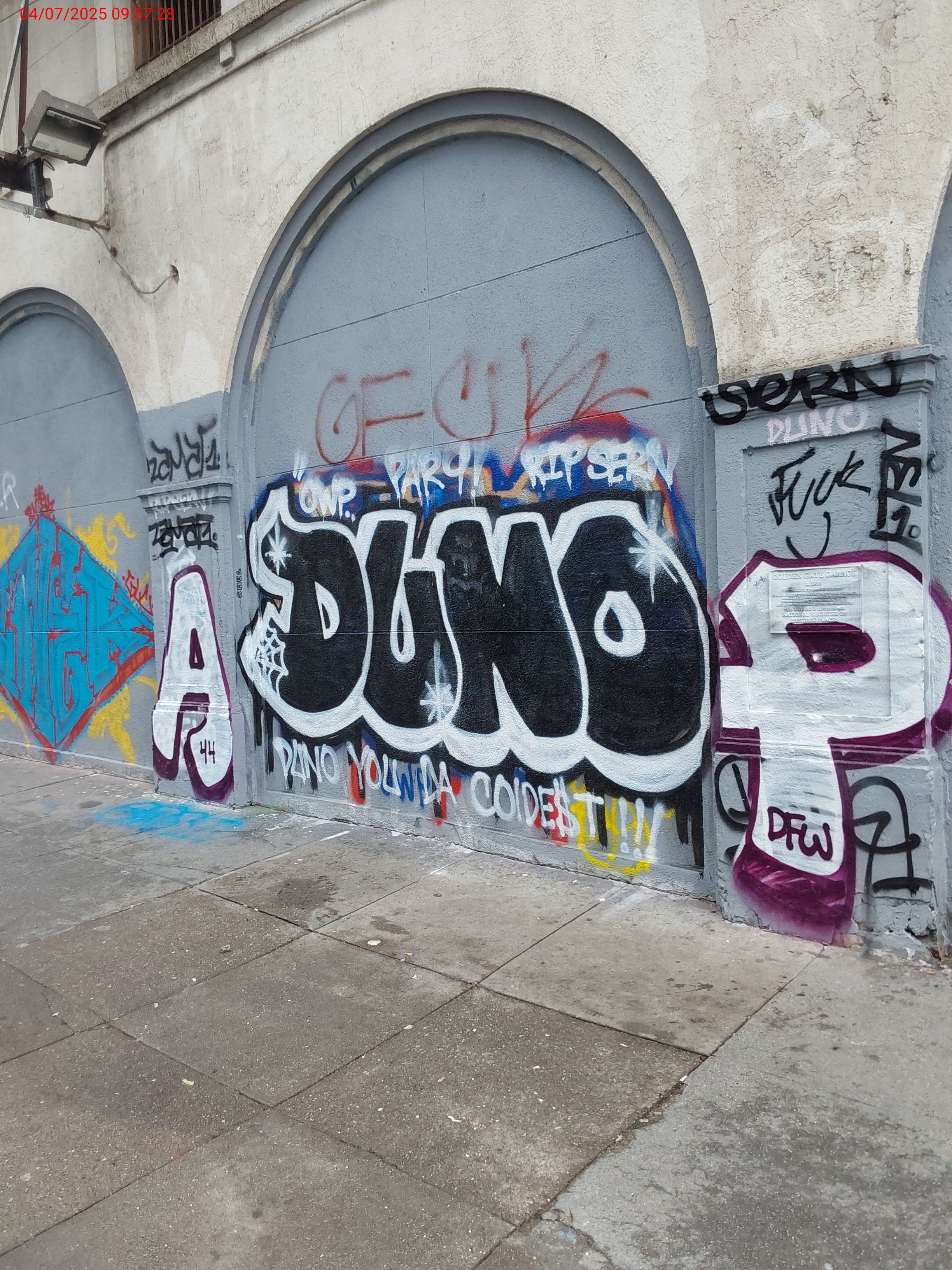Graffiti at 64 GOLDEN GATE AVE